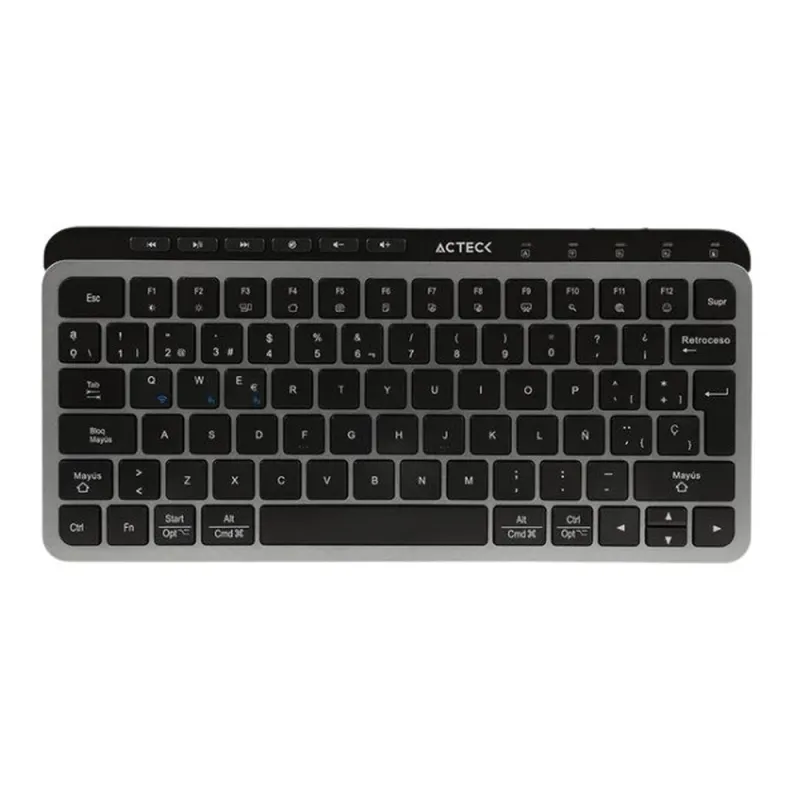 Teclado Acteck Inspire Krea TI750 - Inalámbrico - Negro con Gris - AC-940092