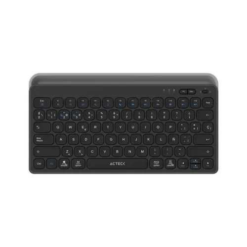 Teclado Acteck Inspire Trek TI737 - Inalámbrico - Bluetooth - USB - Español - Negro - AC-940122