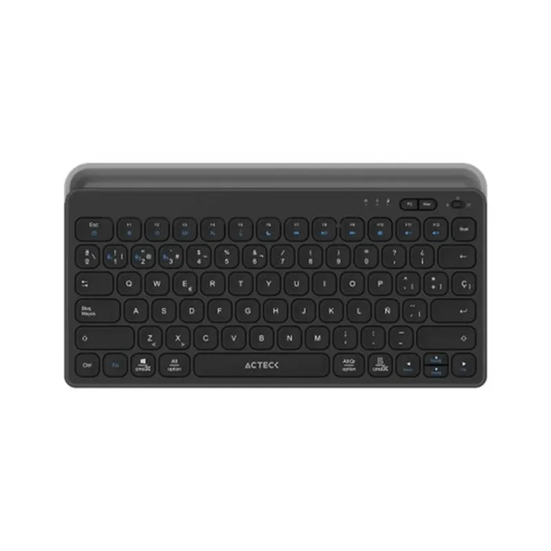 Teclado Acteck Inspire Trek TI737 - Inalámbrico - Bluetooth - USB - Español - Negro - AC-940122