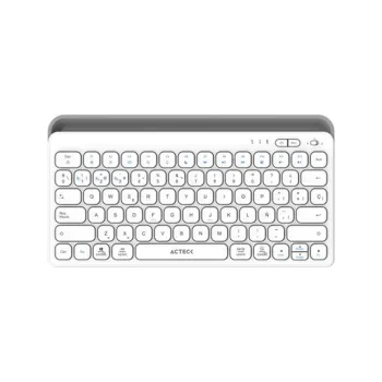 Teclado Acteck Inspire Trek TI737 - Inalámbrico - Bluetooth - USB - Español - Blanco - AC-940139