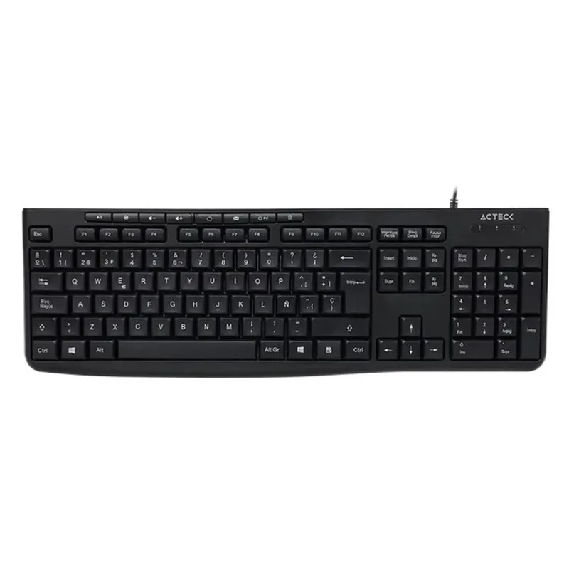 Teclado Acteck Inspire Prime TA222 - Alámbrico - USB - Negro - AC-940146