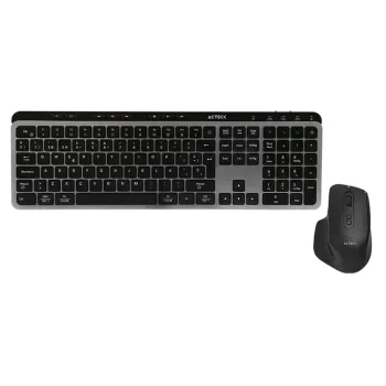 Kit Teclado y Mouse Acteck Creator Krea MK755 - Inalámbrico - Gris con Negro - AC-940160