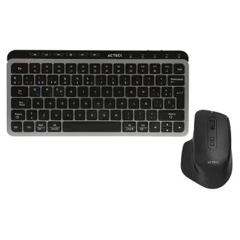 Kit Teclado y Mouse Acteck Creator Krea MK750 - Inalámbrico - Gris con Negro - AC-940177