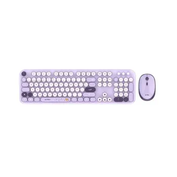 Kit Teclado y Mouse Acteck Creator Chic K- Colors MK485 - Inalámbrico - USB - Español - Violeta - AC-940214