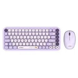 Kit Teclado y Mouse Acteck Creator Chic K- Colors MK480 - Inalámbrico - Violeta - AC-940252