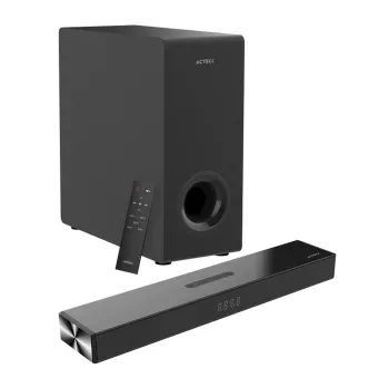 Barra de Sonido Acteck Thin BS600 - 60W - Bluetooth - HDMI - Subwoofer - AC-940801