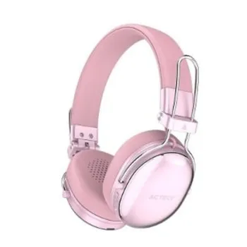 Audífonos Acteck Luxe Chic HP710 - Inalámbrico - Bluetooth - Rosa - AC-940900