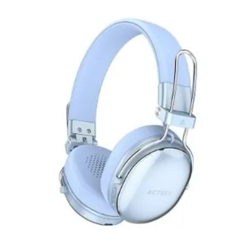 Audífonos Acteck Luxe Chic HP710 - Inalámbrico - Bluetooth - Azull - AC-940917