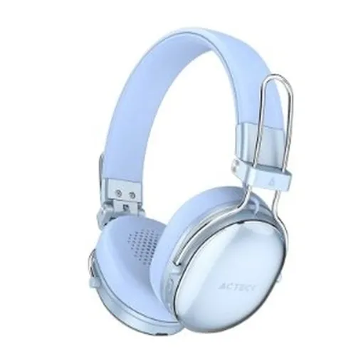 Audífonos Acteck Luxe Chic HP710 - Inalámbrico - Bluetooth - Azull - AC-940917