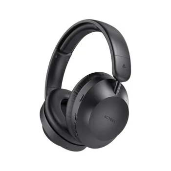 Audífonos Acteck Triton Pro HP636 - Inalámbrico - Bluetooth - Micrófono - Negro - AC-940924