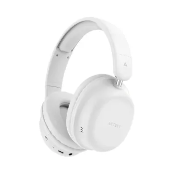 Audífonos Acteck Honour 2 Plus HP626 - Inalámbrico - Bluetooth - Micrófono - Blanco - AC-940955