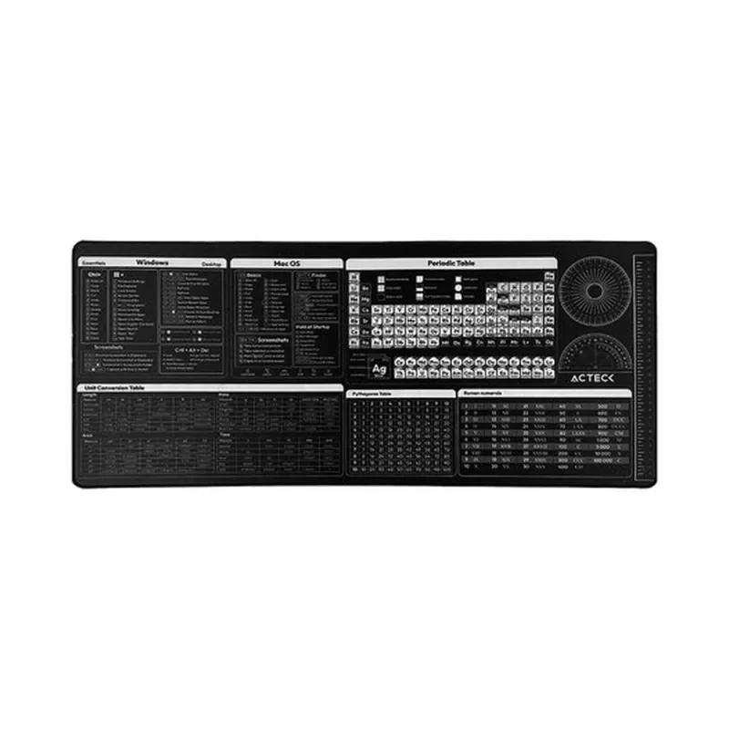 Mouse Pad Acteck Vibe Flow Tools MT494H - XL - Negro - AC-941075