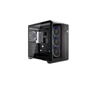 Gabinete Gamer Acteck Tank Expert Curve7400 - Media Torre - ATX/M-ATX/ITX - Panel Lateral - Pantalla de Monitoreo - 4 Ventiladores - BR-941594