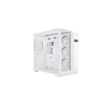 Gabinete Gamer Acteck Tank Expert Curve7400 - Media Torre - ATX/M-ATX/ITX - Panel Lateral - Pantalla de Monitoreo - 4 Ventiladores - Blanco - BR-941600