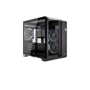 Gabinete Gamer Acteck Tank Expert Curve6400 - Mini Torre - M-ATX/ITX - Panel Lateral - Pantalla de Monitoreo - BR-941617
