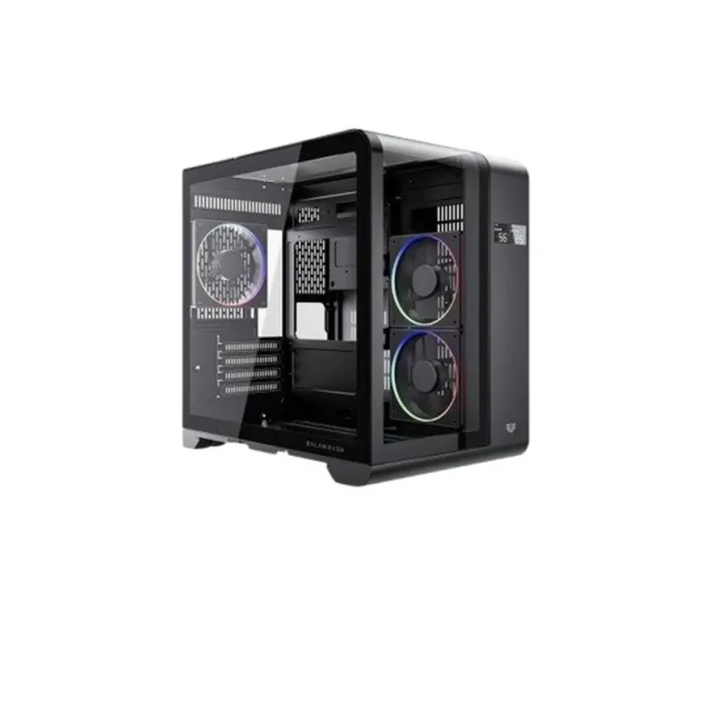 Gabinete Gamer Acteck Tank Expert Curve6400 - Mini Torre - M-ATX/ITX - Panel Lateral - Pantalla de Monitoreo - BR-941617