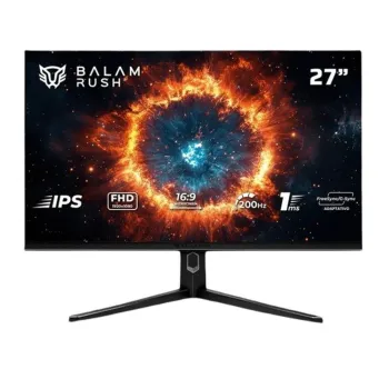 Monitor Gamer Balam Rush Hyper Nova MHN27Y - 27" - Full HD - 200Hz - HDMI - DisplayPort - BR-942973