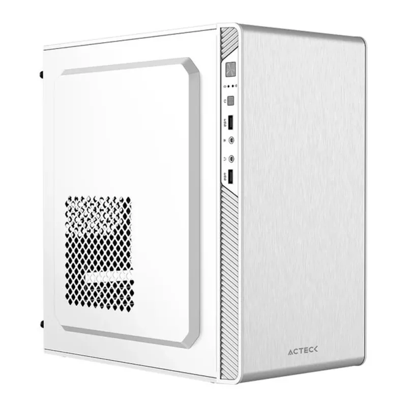 Gabinete Acteck Performance II GI215F - Mini Torre - Micro ATX/Mini ITX - Fuente 500W - Blanco - AC-940047