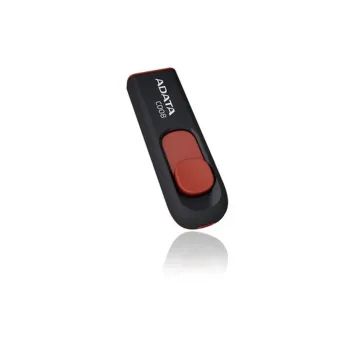 Memoria USB ADATA C008 - 16GB - USB 2.0 - Negro/Rojo - AC008-16G-RKD