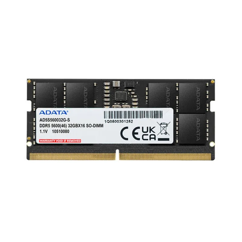 Memoria RAM ADATA AD5S560016G-S - DDR5 - 16GB - 5600MHz - SO-DIMM - para Laptop - AD5S560016G-S