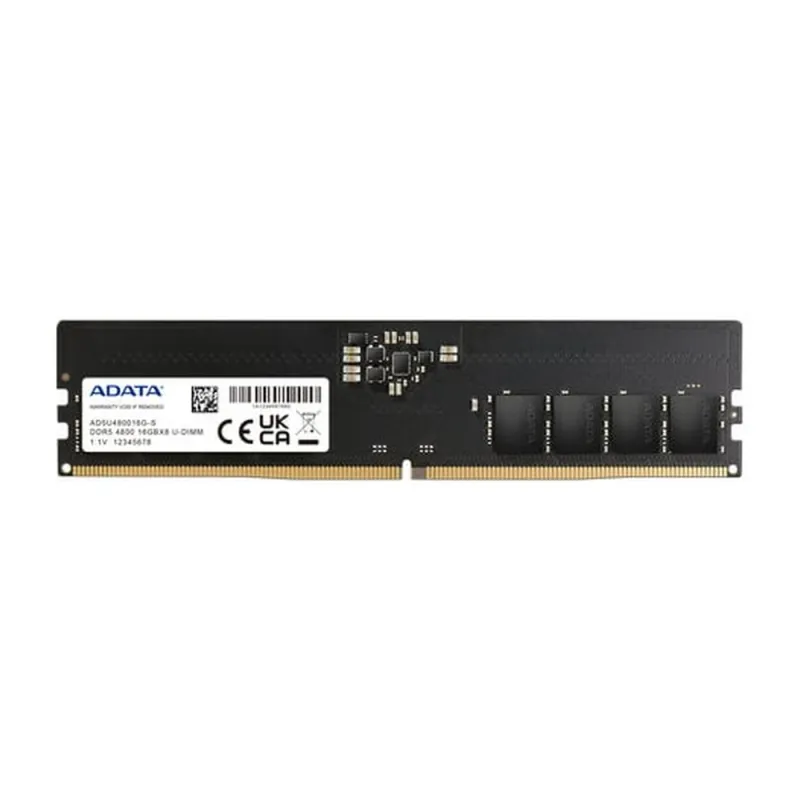 Memoria RAM ADATA DDR5-4800 - DDR5 - 16GB - 4800MMHz - U-DIMM - Para PC - AD5U480016G-S