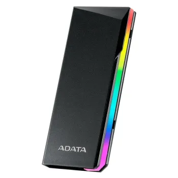 Gabinete ADATA EC700G - USB 3.2 - PCIe/SATA 3 - SSD/M.2 - RGB - Negro - AEC700GU32G2-CGY