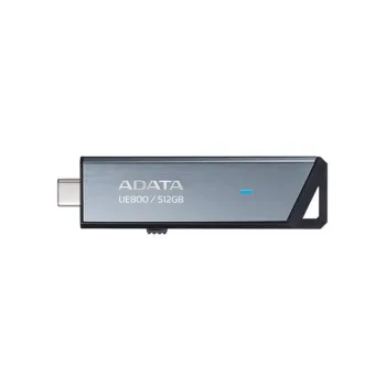 Memoria USB ADATA ELITE UE800 - 512GB - USB-C - Plata - AELI-UE800-512G-CSG