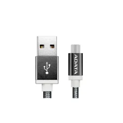 Cable USB ADATA AMUCAL-100CMK-CBK - 1m - USB A / Micro-USB B - Negro - AMUCAL-100CMK-CBK Cable USB ADATA AMUCAL-100CMK-CBK - 1m - USB A / Micro-USB B - Negro - AMUCAL-100CMK-CBK