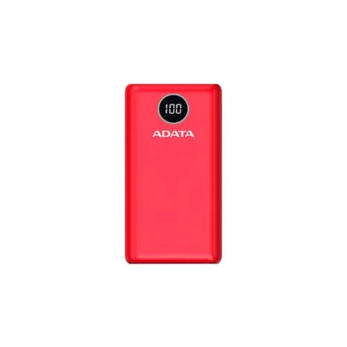 Power Bank ADATA P20000QCD - 20000 mAh - USB - Rojo - AP20000QCD-DGT-CRD