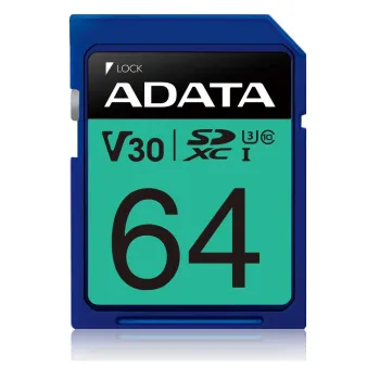 Memoria Sdxc Adata 64Gb Clase 10 Uhs I - ASDX64GUI3V30S-R