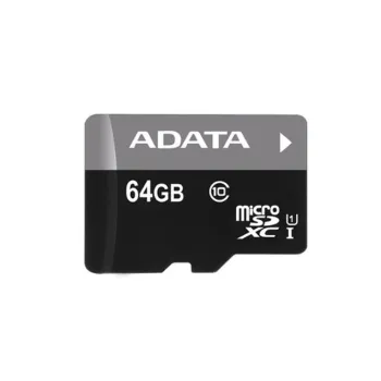 Memoria MicroSDXC ADATA - 64GB - Clase 10 - UHS-I - C/Adaptador - AUSDX64GUICL10-RA1