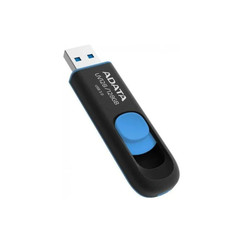 Memoria Usb Adata Dashdrive Uv128 128Gb Usb 3.0 Negro/Azul - AUV128-128G-RBE
