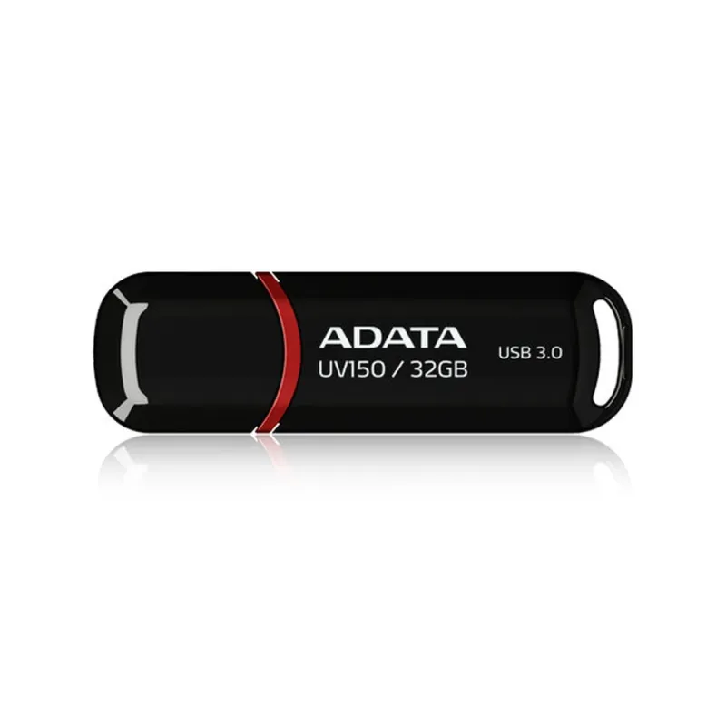 Memoria USB ADATA DashDrive UV150 - 32GB - USB 3.0 - Negro - AUV150-32G-RBK