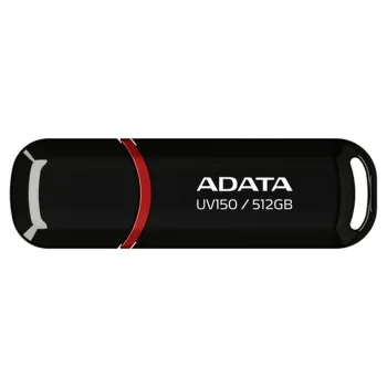 Memoria USB ADATA UV150 - 512GB - USB 3.0 - Negro - AUV150-512G-RBK
