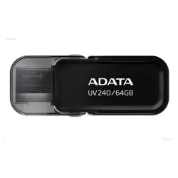 Memoria USB ADATA UV240 - 64GB - USB 2.0 - Negro - AUV240-64G-RBK Memoria USB ADATA UV240 - 64GB - USB 2.0 - Negro - AUV240-64G-RBK