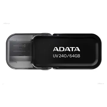 Memoria USB ADATA UV240 - 64GB - USB 2.0 - Negro - AUV240-64G-RBK