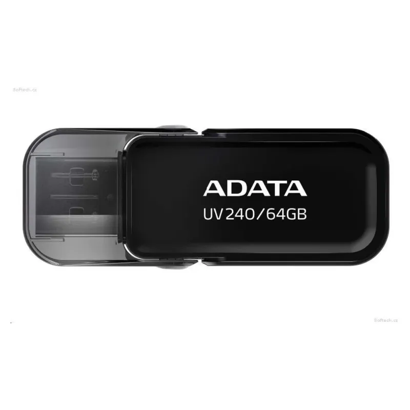 Memoria USB ADATA UV240 - 64GB - USB 2.0 - Negro - AUV240-64G-RBK