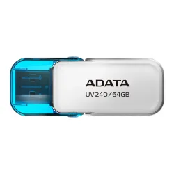 Memoria USB ADATA UV240 - 64GB - USB 2.0 - Blanco - AUV240-64G-RWH Memoria USB ADATA UV240 - 64GB - USB 2.0 - Blanco - AUV240-64G-RWH