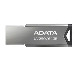 Memoria USB ADATA UV250 - 64GB - USB 2.0 - Plata - AUV250-64G-RBK Memoria USB ADATA UV250 - 64GB - USB 2.0 - Plata - AUV250-64G-RBK