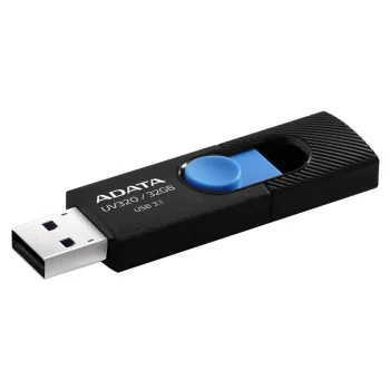 Memoria USB ADATA UV320 - 32GB - USB 3.1 - Negro/Azul - AUV320-32G-RBKBL