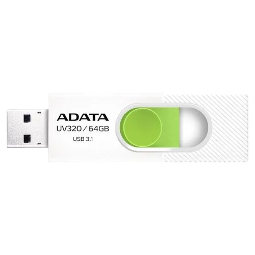 Memoria Usb Adata Uv320 64Gb Usb 3.2 Blanco/Verde - AUV320-64G-RWHGN Memoria Usb Adata Uv320 64Gb Usb 3.2 Blanco/Verde - AUV320-64G-RWHGN