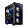 Gabinete Gamer ADATA XPG BATTLECRUISER - Media Torre - ATX/Mini-ITX/Micro-ATX/E-ATX - 3x Ventilador Frontal - Negro - BATTLECRUISER-BKCWW