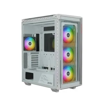 Gabinete Gamer ADATA XPG BATTLECRUISER II - Media Torre - ATX/Micro-ATX/Mini-ITX/E-ATX/CEB/EEB - 4 Ventiladores - Panel Lateral - Blanco - BATTLECRUISERIIPST-WHCWW