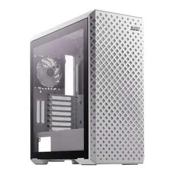 Gabinete Gamer ADATA XPG DEFENDER PRO - Media Torre - E-ATX/ATX/Micro ATX/Mini-ITX - 3x Ventiladores - Panel Lateral - Blanco - DEFENDER PRO-WHCWW