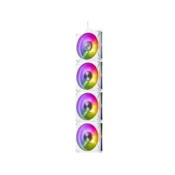 Ventilador ADATA XPG Hurricane MAG 120 ARGB - 120mm - 4-Pin - Magneticos - Blanco - 4 Piezas - HURRICANEMAG120ARGBPWM4C-WHCWW