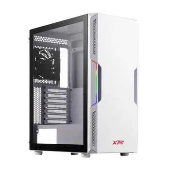 Gabinete Gamer ADATA XPG STARKER - ATX/Micro ATX/Mini ITX - 2 Ventiladores - Panel Lateral - Blanco - STARKER-WHCWW