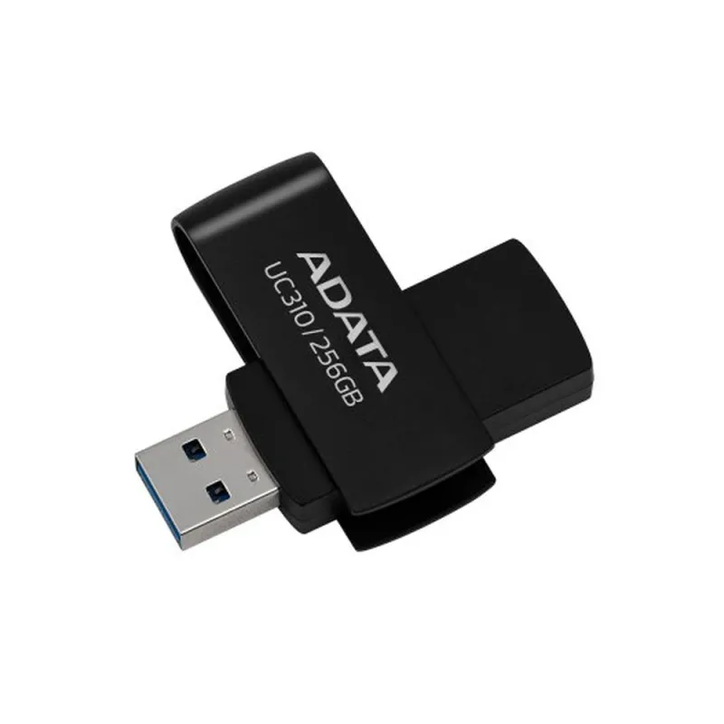 Memoria USB ADATA UC310 - 256GB - USB 3.2 - Negro - UC310-256G-RBK