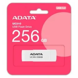 Memoria USB ADATA UC310 - 256GB - USB 3.2 - Blanco - UC310-256G-RWH Memoria USB ADATA UC310 - 256GB - USB 3.2 - Blanco - UC310-256G-RWH
