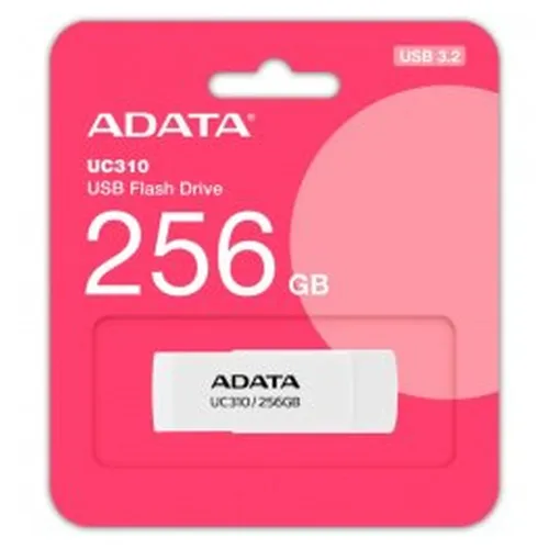 Memoria USB ADATA UC310 - 256GB - USB 3.2 - Blanco - UC310-256G-RWH