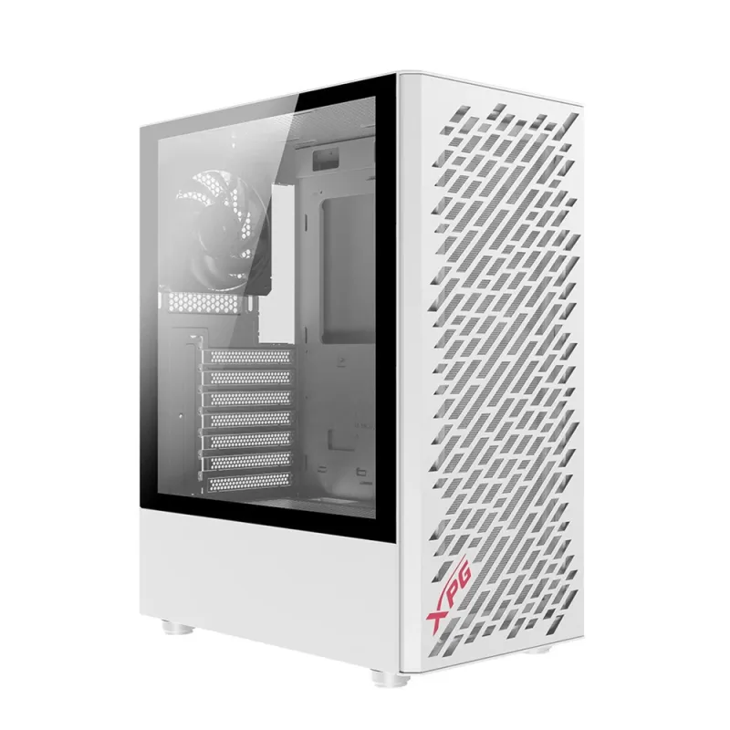 Gabinete Gamer ADATA XPG VALOR AIR - Media Torre - ATX/Micro ATX/Mini-ITX - 4x Ventiladores - Panel Lateral - Blanco - VALORAIRMT-WHCWW
